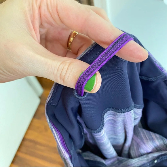 Lululemon Speed Tight IV Womens 4 Small Space Dye Camo Tender Violet Black Grape - Picture 7 of 16